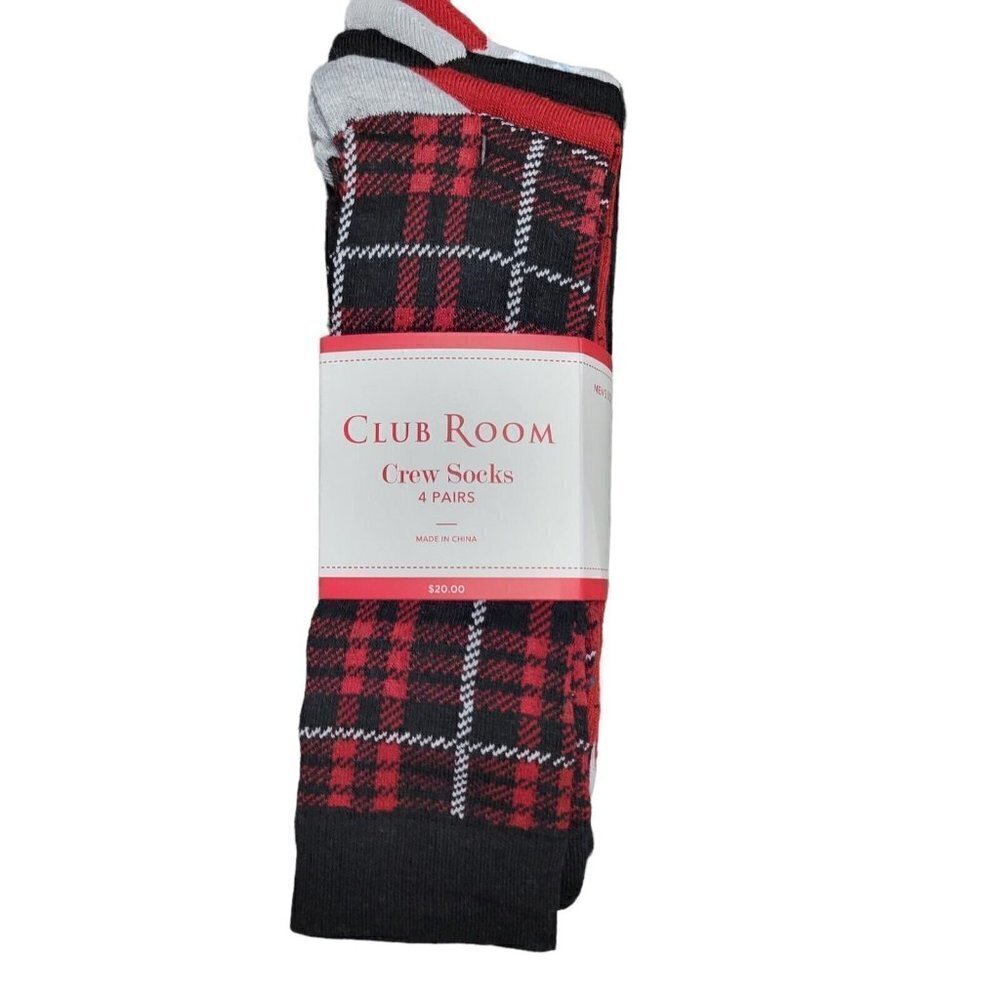 CLUB Room 4-Pack Holidays Socks Men. NWT $20